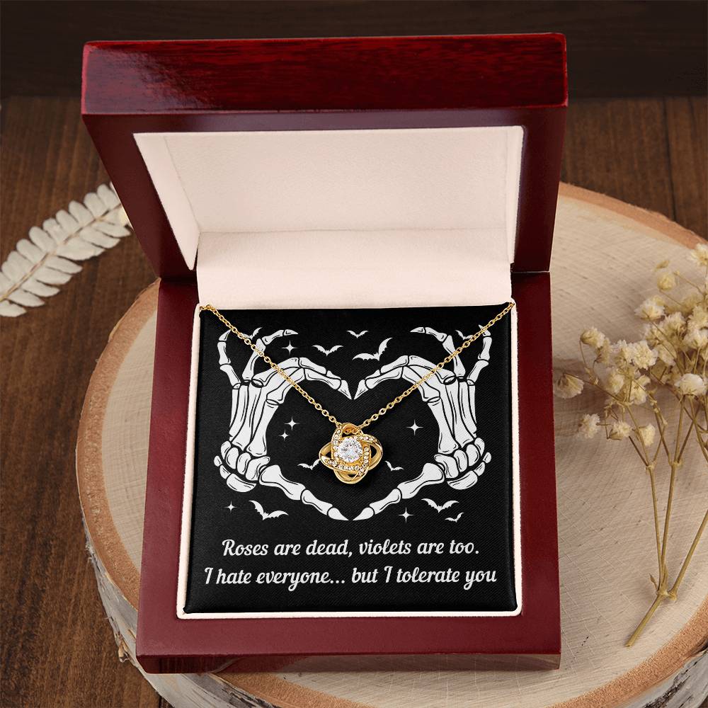 To my Wife - Halloween card Roses are dead violets are too..,-LED Acrylic Plaque