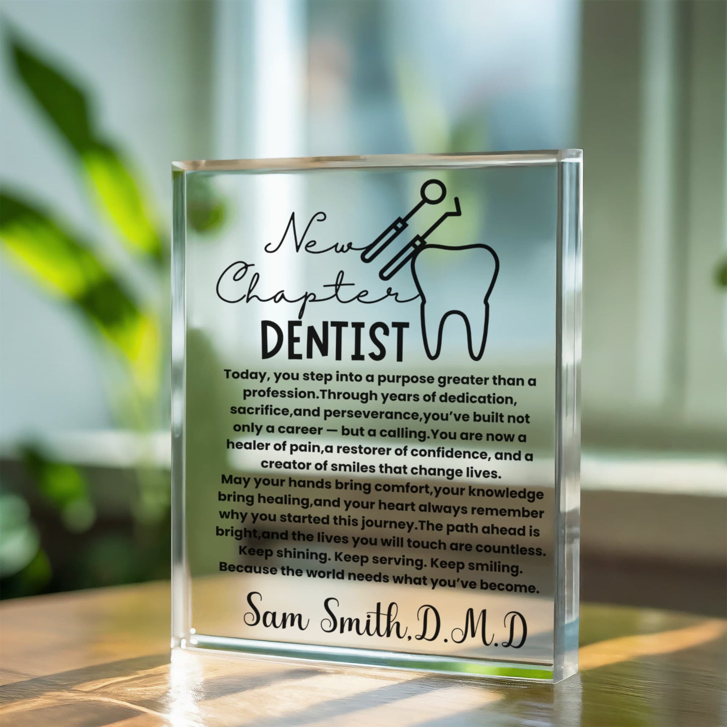 Custom name New dentist gift, Dental Student gift for daughter granddaughter niece, dentist graduation, future dentist gift, Personalized dentist graduation