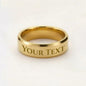 Promise Ring anniversary gift from wife or Girlfriend,  Engraved Ring for Boyfriend, Husband, Gift for Soulmate, Engagement present