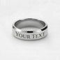 Promise Ring anniversary gift from wife or Girlfriend,  Engraved Ring for Boyfriend, Husband, Gift for Soulmate, Engagement present