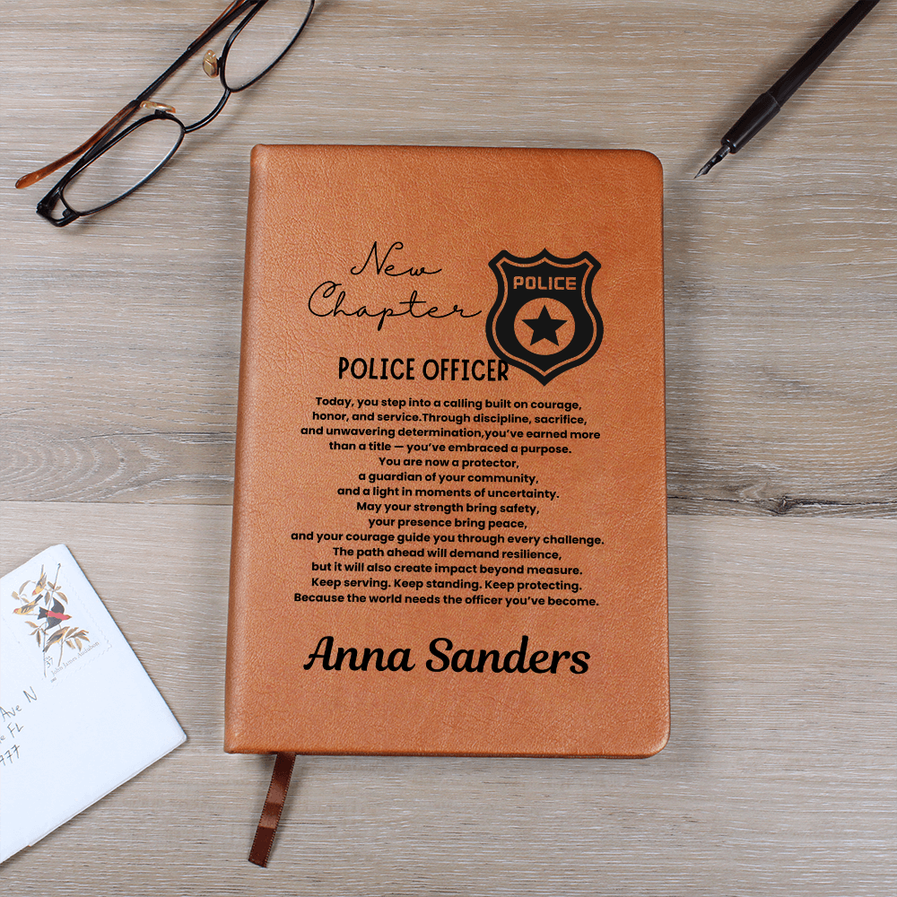New chapter personalize police journal gift, academy graduation gift, police officer graduation, cop graduation, new police officer, police graduate gift, police academy graduation.