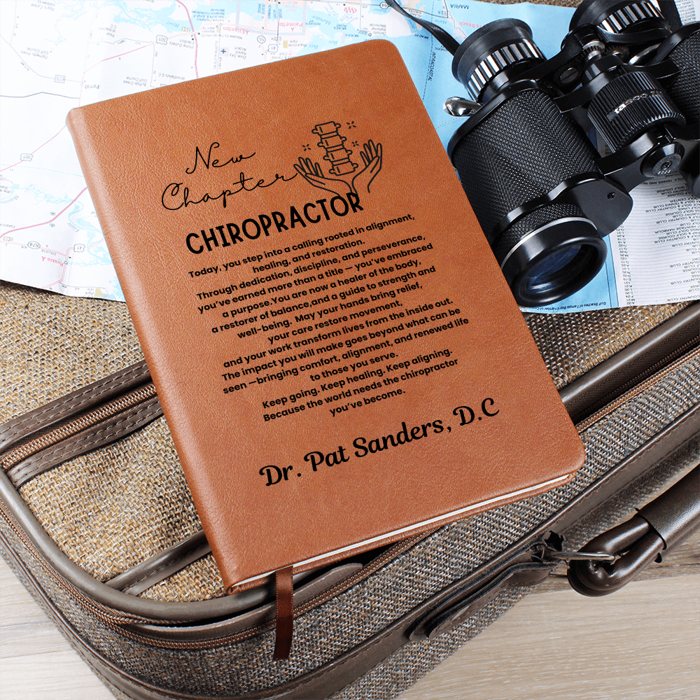 Custom name chiro journal, chiropractor graduation gift, chiropractor school, chiropractor gifts for him her, chiropractor student gift, graduation keepsake