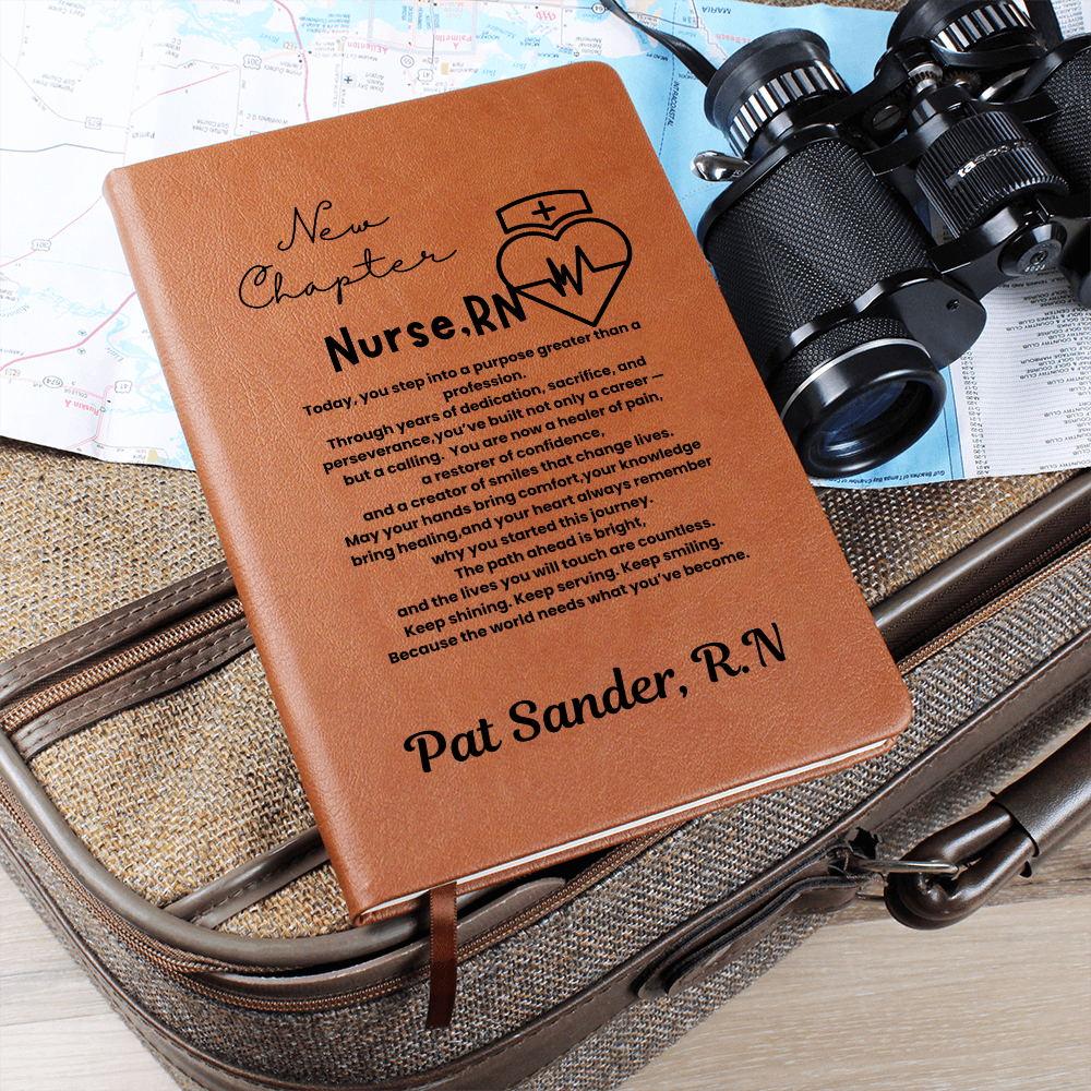 Custom Name nurse journal, nurse graduation pin gift, future nurse gift, nurse graduation gifts for her him, nurse graduating keepsake