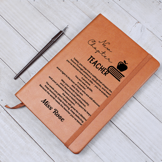 Custom name teacher journal, new teacher gifts, future teacher gift, teacher graduation gift for him her, teacher keepsake, teacher grad gift, teacher keepsake, teacher retirement.