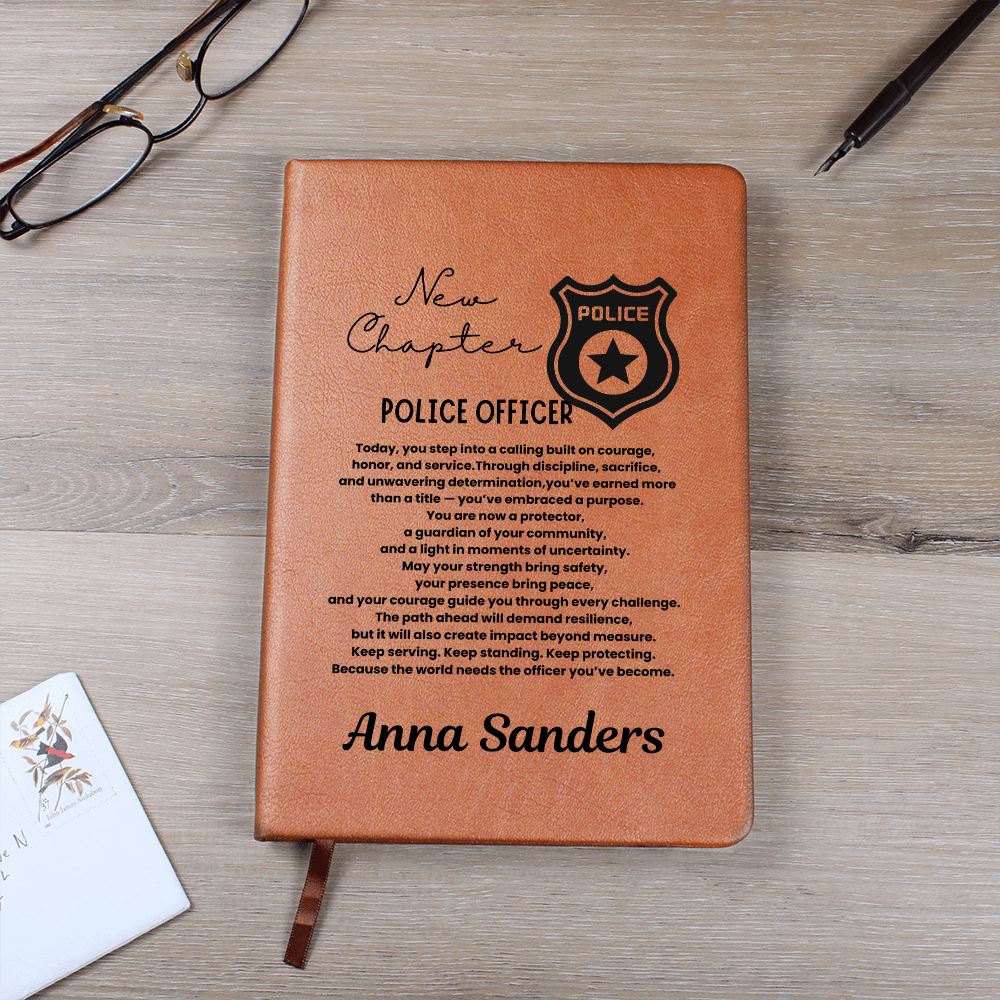 New chapter personalize police journal gift, academy graduation gift, police officer graduation, cop graduation, new police officer, police graduate gift, police academy graduation.