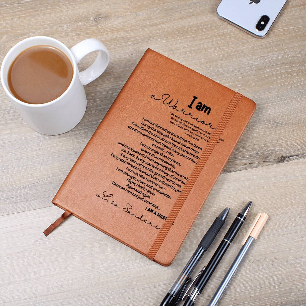 Personalized custom name I am a warrior journal, transplant survivor gift, cancer survivor journal, recovery gifts, faith encouragement