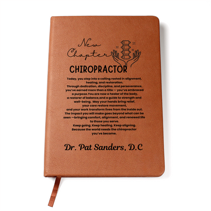 Custom name chiro journal, chiropractor graduation gift, chiropractor school, chiropractor gifts for him her, chiropractor student gift, graduation keepsake