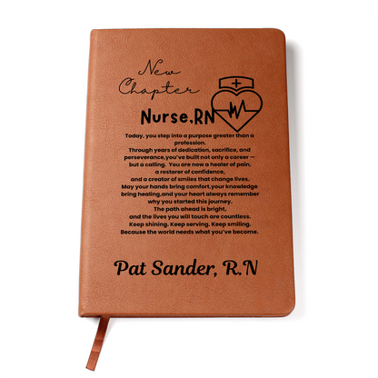 Custom Name nurse journal, nurse graduation pin gift, future nurse gift, nurse graduation gifts for her him, nurse graduating keepsake