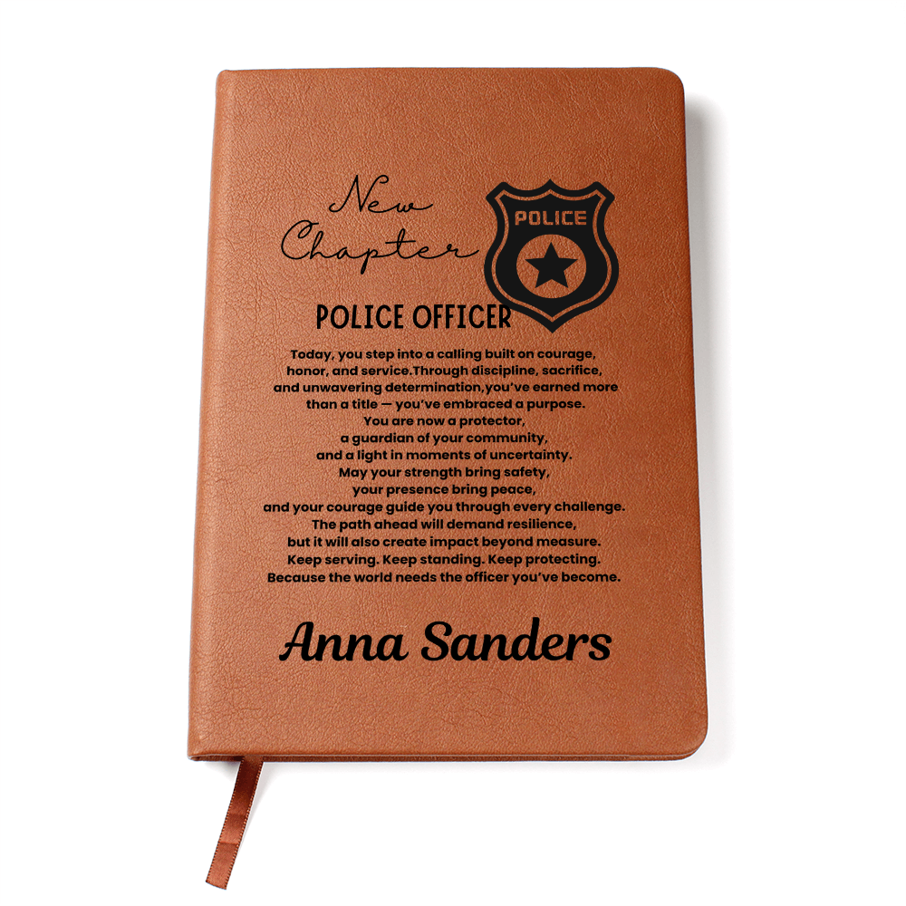 New chapter personalize police journal gift, academy graduation gift, police officer graduation, cop graduation, new police officer, police graduate gift, police academy graduation.