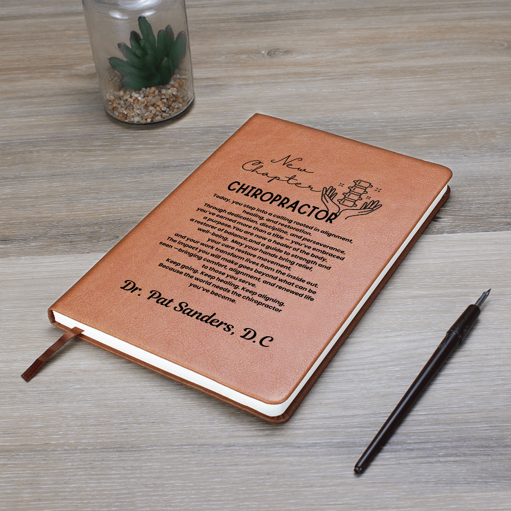 Custom name chiro journal, chiropractor graduation gift, chiropractor school, chiropractor gifts for him her, chiropractor student gift, graduation keepsake