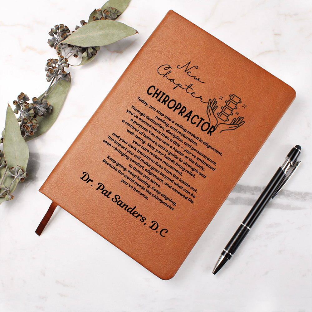 Custom name chiro journal, chiropractor graduation gift, chiropractor school, chiropractor gifts for him her, chiropractor student gift, graduation keepsake