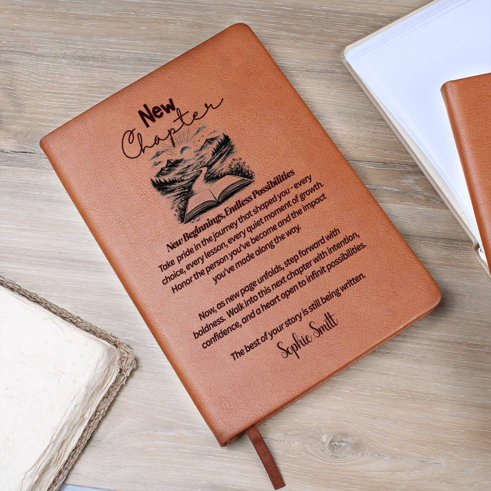 Custom Name New Chapter Journal, Class of 2026 gift, Graduation 2026 gift for him her, Retirement Gift, New Job Gift, Fresh Start gift