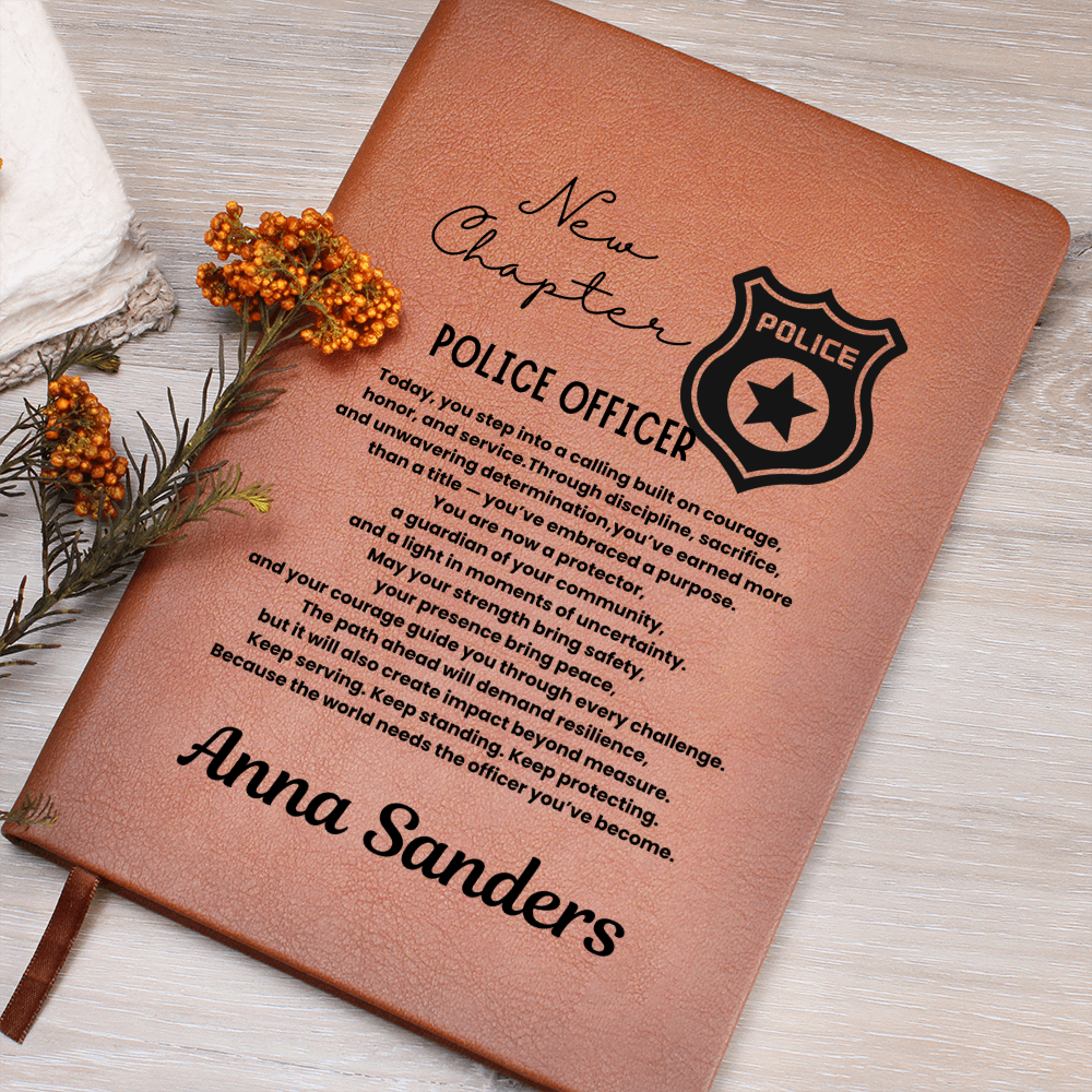 New chapter personalize police journal gift, academy graduation gift, police officer graduation, cop graduation, new police officer, police graduate gift, police academy graduation.