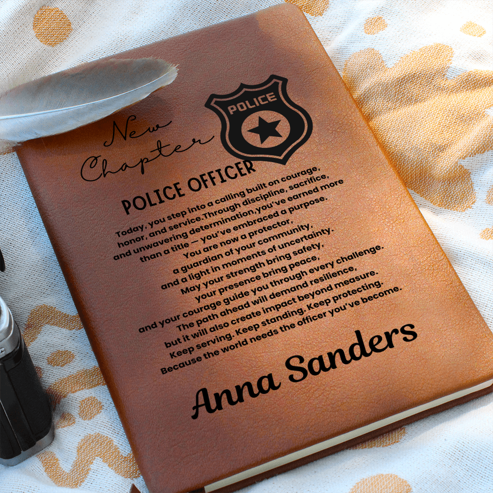 New chapter personalize police journal gift, academy graduation gift, police officer graduation, cop graduation, new police officer, police graduate gift, police academy graduation.
