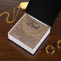 To My Amazing Dad - My Courage & My Strength - Cuban Necklace