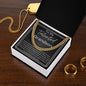 To My Talented Grandson - Always Remember - Cuban Necklace