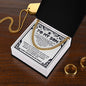 To my Son - I want you to know you are the light of my life - Cuban Chain Necklace.