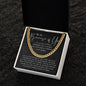 To My Brother - Because Of You - Cuban Necklace