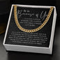 To My Brother - Because Of You - Cuban Necklace