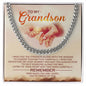 To My Grandson - I'm proud Of you - Cuban Necklace