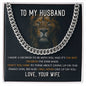 To My Husband - Best Decision - Cuban Necklace