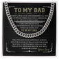 To My Dad - Always Be Loved - Cuban Necklace