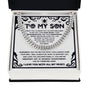To my Son - I want you to know you are the light of my life - Cuban Chain Necklace.