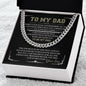 To My Dad - Always Be Loved - Cuban Necklace