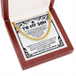 To my Son - I want you to know you are the light of my life - Cuban Chain Necklace.