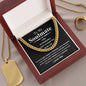 To  My Soulmate - I feel so incredibly lucky to have you in my life - Cuban Chain Necklace.