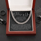 To My Brother - Because Of You - Cuban Necklace