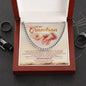 To My Grandson - I'm proud Of you - Cuban Necklace