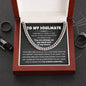 To My Soulmate - you are always in my mind and in my heart -  Cuban Chain Necklace