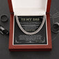To My Dad - Always Be Loved - Cuban Necklace