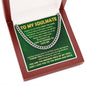 To my Soulmate - You are the missing piece of my soul - Cuban chain necklace.