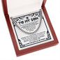 To my Son - I want you to know you are the light of my life - Cuban Chain Necklace.