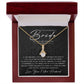 To My Wonderful Bride - On Our Wedding Day - Alluring Beauty Necklace