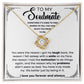 To my Soulmate - You're the reason I got my laugh back, the reason I fell asleep,.. - Love Knot Necklace.