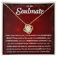 To my Soulmate - You are the most beautiful part of my world - Love Knot Necklace