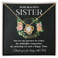 To My Beautiful Sister - My Partner In Crime - Love Knot Necklace