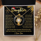 To My Daughter - You are the best thing I'v ever done with my life - Love Knot Necklace
