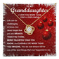 To My Granddaughter - You are braver than you think - Love KNot Necklace.