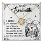 To My Soulmate - I will love you till the end of time - Love Knot Necklace
