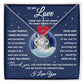 Wife gifts - I know that I am not always the easiest person to love - Love Knot Necklace