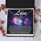 To my wife - I love you to the moon and back - Love Knot Necklace.
