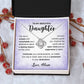 To My Beautiful Daughter - celebrate your achievements, no matter how big or small - Love Knot necklace