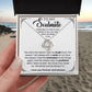 To my Soulmate - You're the reason I got my laugh back, the reason I fell asleep,.. - Love Knot Necklace.