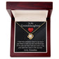 To My Granddaughter - Feel My Love - Love Knot Necklace