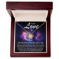 To my wife - I love you to the moon and back - Love Knot Necklace.
