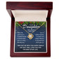“To My Daughter - Believe in yourself and never give up - Love Knot Necklace.